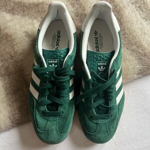 Adidas Forest Green Suede Trainers